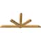 Ekena Millwork Kennewick Rough Sawn Timber Gable Bracket, Western Red Cedar, 108"W x 49"H x 4"D x 6"F, 11/12 Pitch GBW108X49X0406KEN00RWR - alternate 2